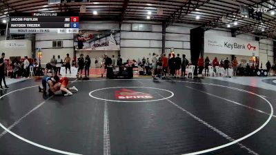 79 kg Champ. Round 2 - Jacob Fistler, Jackrabbit Wrestling Club vs Hayden Trezek, Southern Illinois Regional Training Center