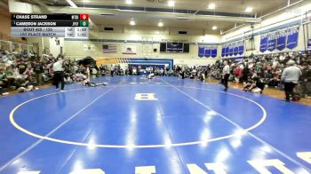 120 lbs 1st Place Match - Cameron Jackson, John F Kennedy -Fremont vs Chase Strand, Mt Diablo