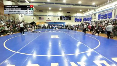 120 lbs 1st Place Match - Cameron Jackson, John F Kennedy -Fremont vs Chase Strand, Mt Diablo