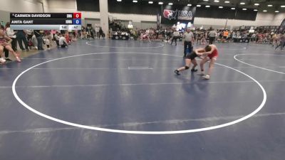 120 lbs Cons. Sub-semis - Carmen Davidson, SlyFox Wrestling Academy vs Anita Gant, Iowa