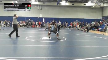 197 lbs Quarterfinal - Christopher Jeudy, Bridgeport vs Tyler Colclough, Johnson & Wales