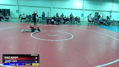 110 lbs Semis & 1st Wrestleback (8 Team) - Ryatt Rodden, Oklahoma Red vs Joseph Leick, Iowa