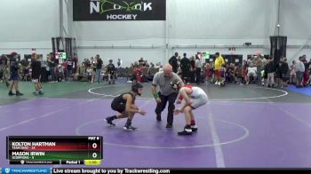 72 lbs Round 4 (10 Team) - Mason Irwin, Scorpions vs Kolton Hartman, Team Ohio