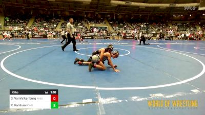 73 lbs Round Of 16 - Grayson VanValkenburg, Ares Wrestling Club vs Rocco Palillian, Pomona Elite