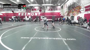 135 lbs Cons. Round 2 - Arianna Maria Quiroz, Palo Alto Hs vs Mianicole Frias-fraga, Alisal