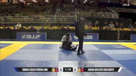 Kaisar Adilevich Saulebayev vs Ermilio Lucas Ferreira Lima 2025 Pan Jiu Jitsu IBJJF Championship