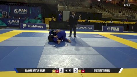 Evelyn Ruth Rabil vs Hannah Kaitlin Bauer 2025 Pan Jiu Jitsu IBJJF Championship