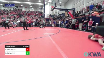 76 lbs Quarterfinal - Coleman Shouse, Cowboy Wrestling Club vs Easton Pollard, Piedmont