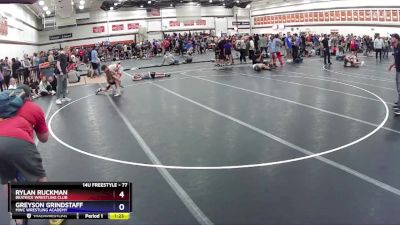 77 lbs Round 3 - Greyson Grindstaff, MWC Wrestling Academy vs Rylan Ruckman, Beatrice Wrestling Club