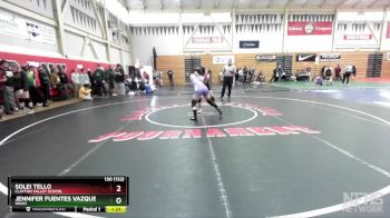 130 (132) Champ. Round 1 - Solei Tello, Clayton Valley School vs Jennifer Fuentes Vazquez, Ukiah