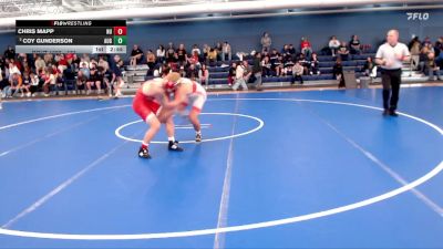 174 lbs Champ. Round 1 - Chris Mapp, Newman vs Coy Gunderson, Augustana (SD)