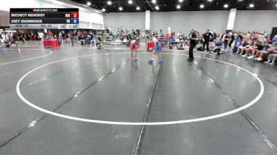 132 lbs Beckett Rehorst, South Dakota Blue vs Joey Enzminger, Team North Dakota