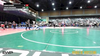 120 lbs Quarterfinal - Adam Alvarez, Team Selma vs Calan Childress, Central Coast Most Wanted