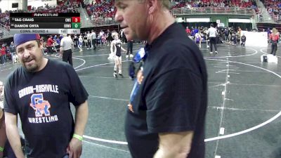 80 lbs Cons. Round 4 - Tag Craig, Cozad Wrestling Club vs Damon Orta, East Butler Wrestling Club