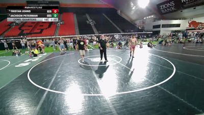 157 lbs Cons. Quarters - Tristan Johns, Nevada vs Jackson Peterman, Oregon