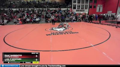 190 lbs Champ. Round 2 - Luigi D`Agostaro, Palatine (FREMD) vs Isaac Barrientos, Elmhusrt (IC CATHOLIC)