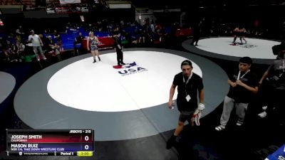 215 lbs Cons. Round 3 - Joseph Smith, California vs Mason Ruiz, Nor Cal Take Down Wrestling Club