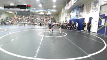 130 lbs Champ. Round 1 - Abigail Sanchez, Santa Fe vs Jadeyn Montgomery, Rancho Cucamonga