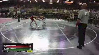 2A 132 lbs 7th Place Match - Blaine II Jones, Brandon vs Hunter Brown, Chiles