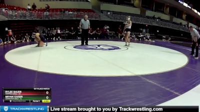 155 lbs Finals (2 Team) - Brynn Kaiser, Lexington Girls vs Rylee Bauer, Norfolk Girls