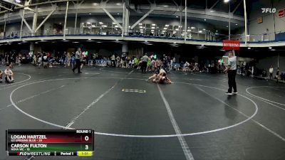 115 lbs Round 1 (8 Team) - Logan Hartzel, U2 Uprising Blue vs Carson Fulton, NOVA WC