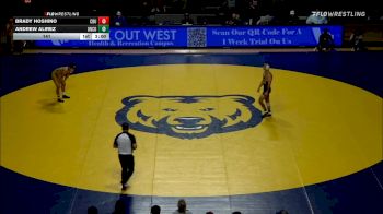 141 lbs Andrew Alirez, Northern Colorado vs Brady Hoshino, California Baptist