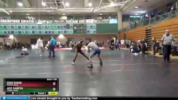 152 lbs Cons. Round 7 - Ace Garcia, Yorba Linda vs Zahi Davis, Monte Vista