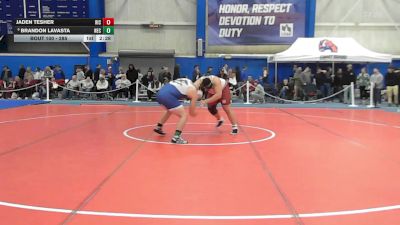 285 lbs Champ. Round 2 - Jaden Tesher, Rhode Island College vs Brandon Lavasta, New England College