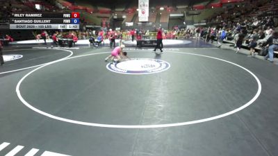 105 lbs Quarters - Riley Ramirez, Pounders WC vs Santiago Guillent, Poway Wrestling