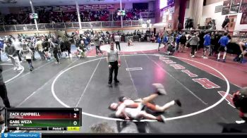 126 lbs Cons. Round 4 - Zack Campbell, Post Falls vs Gabe Weza, Clarkston