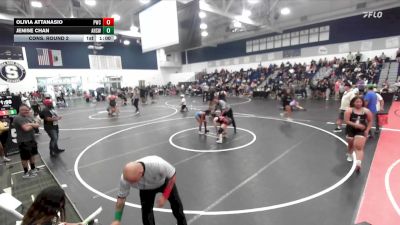 110 lbs Cons. Round 2 - Jenise Chan, Ayala High School Wrestling vs Olivia Attanasio, Pounders Wrestling Club