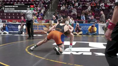 145 lbs First Round - Greyson Meyer, St. Marys vs Gage Evans, Towanda