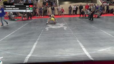 85_B lbs Round Of 32 - Gavin Lamb, West Allegheny vs Maverik Wilson, Bishop McCort