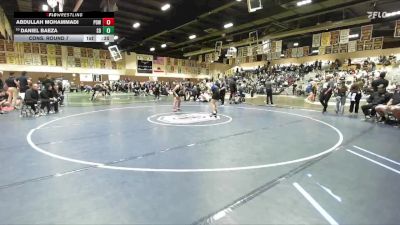 144 lbs Cons. Round 7 - Abdullah Mohammadi, Poway vs Daniel Baeza, San Dimas