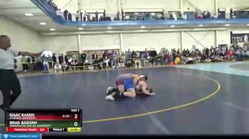 184 lbs Cons. Semi - Isaac Kassis, Alvernia University vs Brad Basham, Washington And Lee University