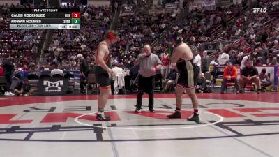 285 lbs Semifinal - Caleb Rodriguez, Bishop McCort vs Rowan Holmes, Somerset