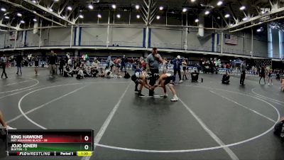 84 lbs Round 3 (4 Team) - Jojo Igneri, Buxton vs King Hawkins, Mat Assassins Black