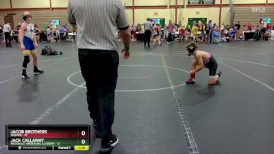 100 lbs Round 2 - Jack Callaway, McDonald Wrestling Academy vs Jacob Brothers, Faquier