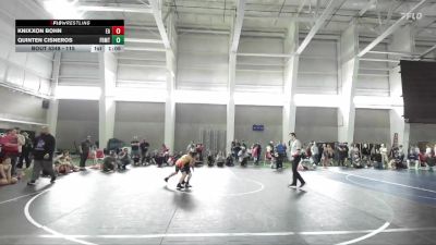 115 lbs Cons. Semi - Knixxon Bohn, Emery Allstars vs Quinten Cisneros, Fremont Wrestling Club