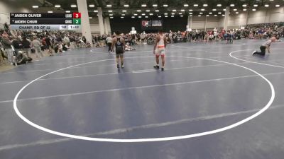 157 lbs Champ. Rd Of 32 - Aiden Chur, Granite Hills High School Wrestling vs Jaiden Oliver, Lake Gibson High School Wrestling
