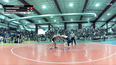 150 lbs Champ. Round 1 - Enoch Edwards, Centennial vs Tristan Diaz, Galena