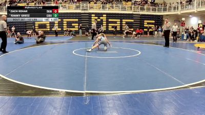 107 lbs Semifinal - Zach Rehak, Thomas Jefferson vs Tommy Gretz, Connellsville