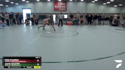 145 lbs Cons. Semi - Ivan Schaible, Guerrilla Wrestling Associatio vs Gavin Shuster, River City Wrestling LLC