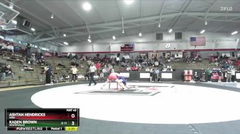 141 lbs Champ. Round 2 - Ashtan Hendricks, King vs Kaden Brown, Montevallo