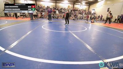 58 lbs Quarterfinal - Liam Woodring, Morrison Takedown Club vs Hudson Massara, Barnsdall Youth Wrestling