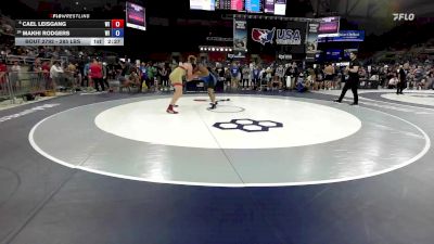 285 lbs Champ. Rd Of 32 - Cael Leisgang, WI vs Makhi Rodgers, WI
