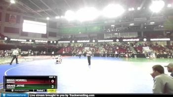 98 lbs Semifinal - Brigg Morrill, Meridian vs Drake Jayne, Meridian