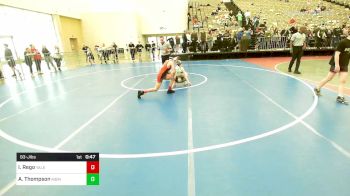 93-J lbs Quarterfinal - Ivan Rego, Yale Street vs Ashton Thompson, Mason-Dixon Mat Hawgs