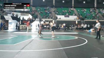 5A 285 lbs Semifinal - Wayne Horton, A P Brewer High School vs Jacob Baker, Hayden