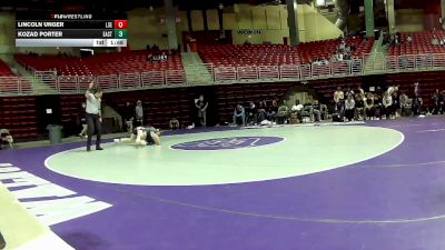 138 lbs Round 2 (4 Team) - Lincoln Unger, Lincoln Southeast vs Kozad Porter, Cheyenne East